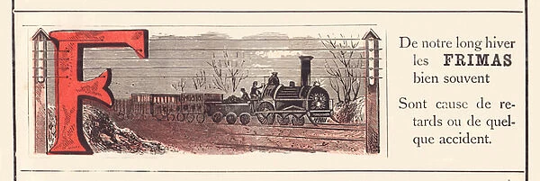 Railways alphabet F, 1860 (illustration)