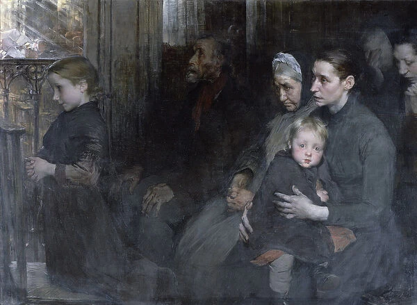 Resigned to their Lot, 1901 (oil on canvas)