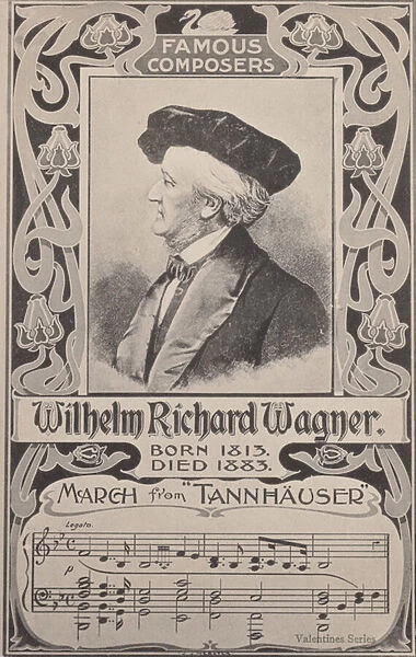Richard Wagner, German composer (litho)