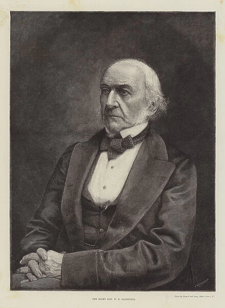 The Right Honourable W E Gladstone (engraving)