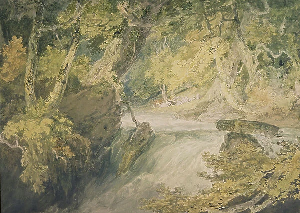 A River in Spate, c. 1796 (w / c on paper)