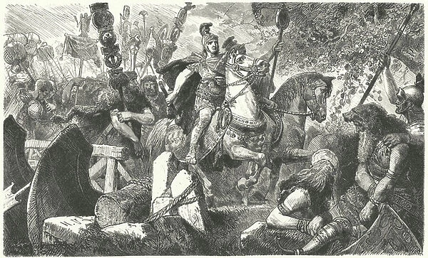 The Romans in Germania (engraving)