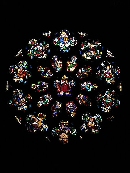 Rose Window with Tree of Jesse (stained glass)