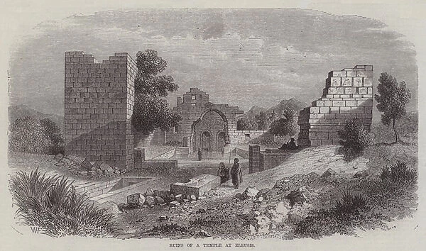 Ruins of a Temple at Eleusis (engraving)