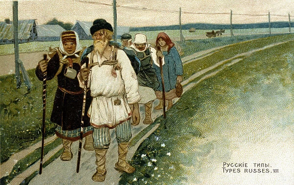 Russian travellers on foot in the 19th century