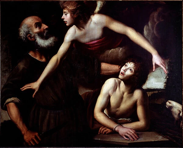 The Sacrifice of Isaac The Angel Stop the Hand of Abraham (Isaac