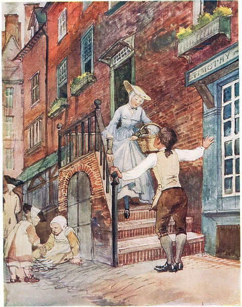 Sally in Our Alley, illustration from A Picture Song Book, 1910 (colour litho)