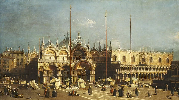 San Marco and the Doges Palace, Venice, from the Piazza San Marco, c