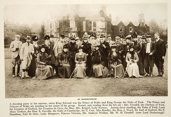 At Sandringham, from The Times, 1890s (photogravure)