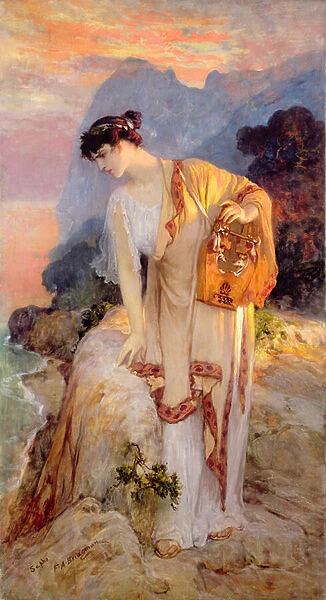 Sappho (oil on canvas) c. 1910