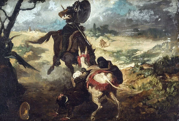 Scene extraite de Don Quichotte de Cervantes - Scene from Don Quijote de la Mancha by M