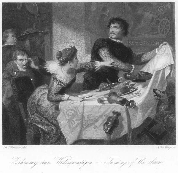Scene from The Taming of the Shrew (engraving)