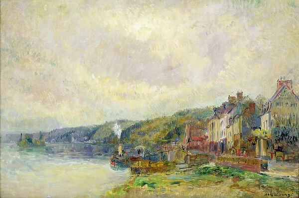 The Seine at Croisset (Seine-Maritime) (oil on canvas)