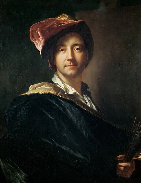 Self Portrait in a Turban, 1700 (oil on canvas)