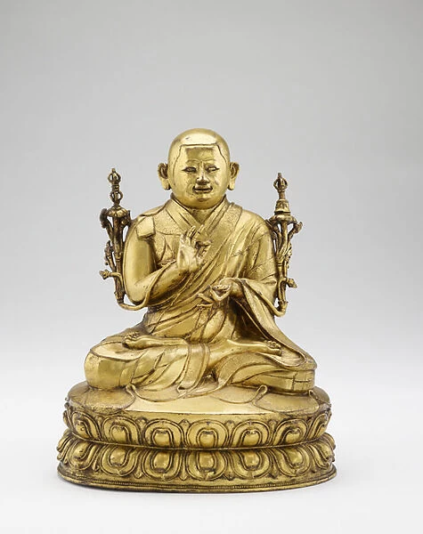 Shalu Lama Rinchen Khyenrab Chokdrub Palzangpo, c. 1600 (gilded copper alloy