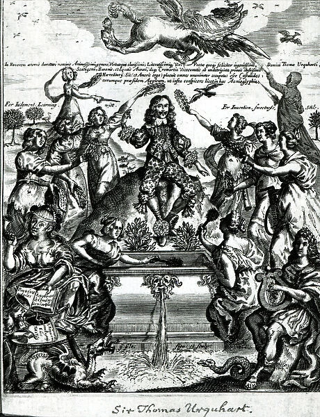 Sir Thomas Urquhart (1611-1660) (engraving) (b  /  w photo)