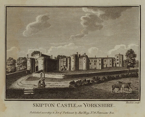 Skipton Castle, in Yorkshire (engraving)