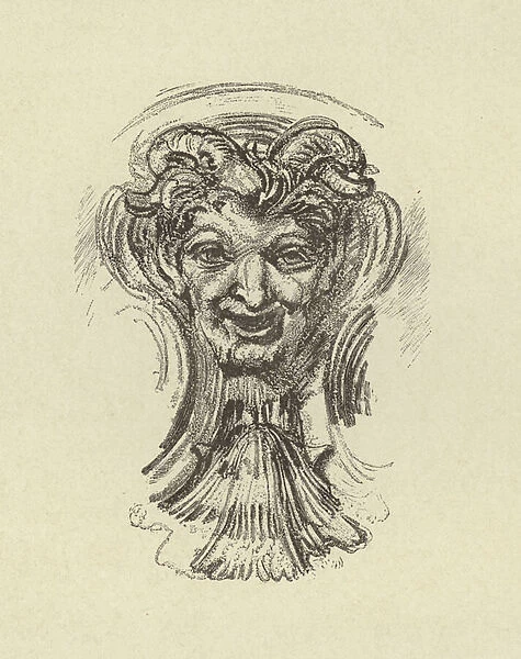 Smiling face (engraving)