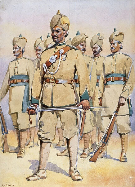 Soldiers of the 33rd Punjabis, Subadar, Punjabi Musalmans