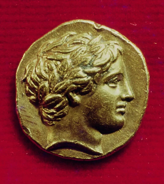Stater of Philip II (382-336 BC) King of Macedonia, with an effigy of Apollo