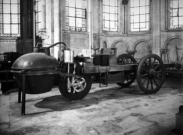 Steam-powered car invented by Nicolas Joseph Cugnot (1725-1804)