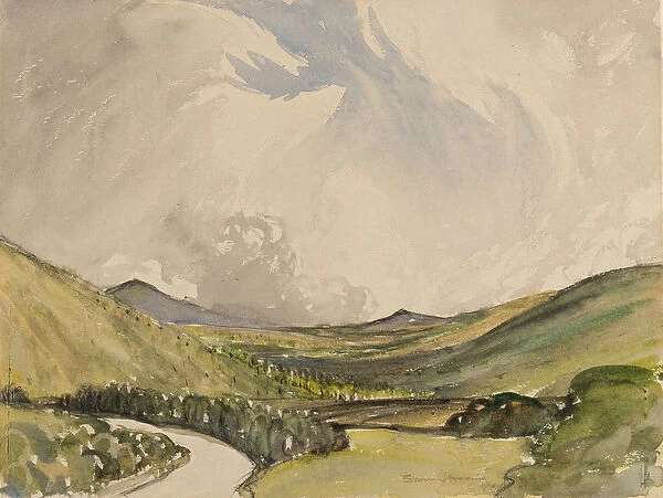 Stormy Morning, Graystoke, Cumbria (w  /  c on paper)
