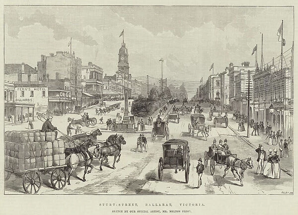 Sturt-Street, Ballarat, Victoria (engraving)