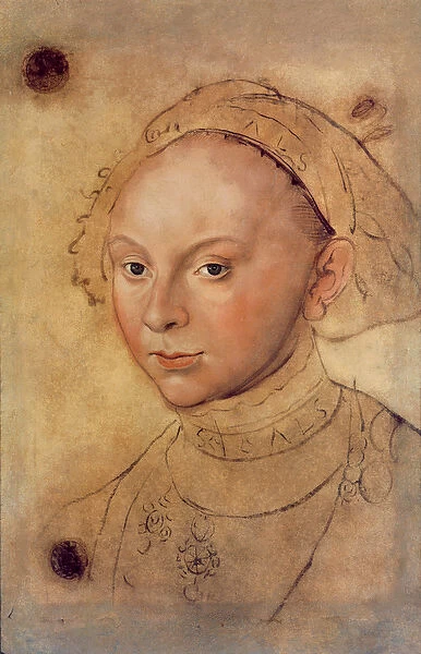 Sybille of Cleves (crayon & w  /  c)