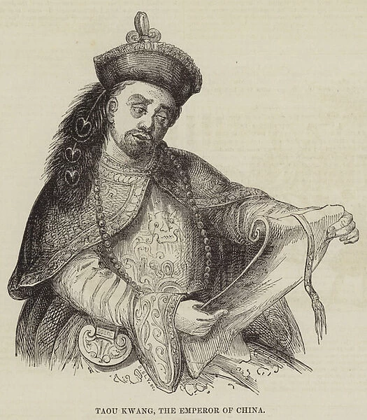 Taou Kwang, the Emperor of China (engraving)