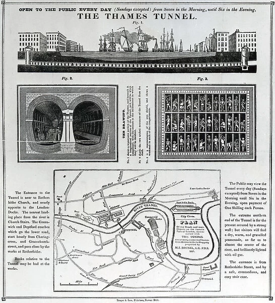 The Thames Tunnel (litho)