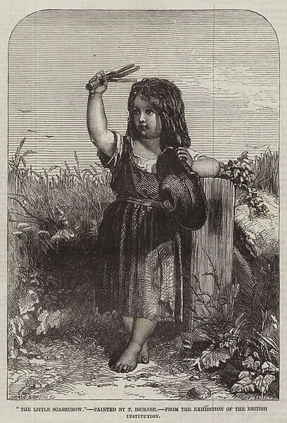 'The Little Scarecrow, 'from the Exhibition of the British Institution (engraving)
