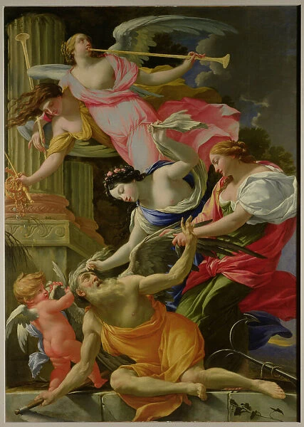 Time Vanquished by Love, Venus and Hope, c. 1645-46 (oil on canvas)