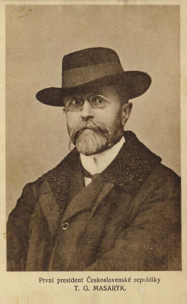 Tomas Garrigue Masaryk (b  /  w photo)