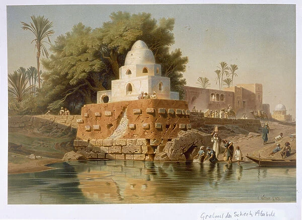 Tomb of Sheikh Ababda in Minya, Middle Egypt, 1871