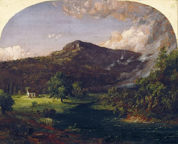 Tourn Mountain, Head Quarters of Washington, Rockland Co. New York, 1851 (oil on canvas)