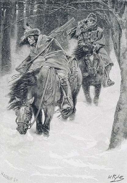 Travelling in Frontier Days, illustration from The City of Cleveland by Edmund Kirke, pub
