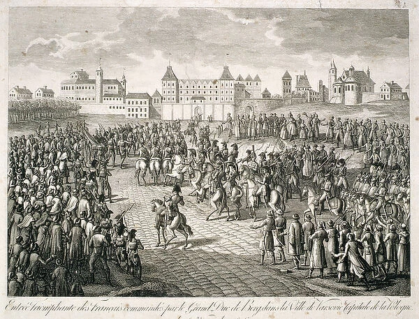 Triumphant entry of the French into Warsaw in 1806 under the command of Grand Duke Berg