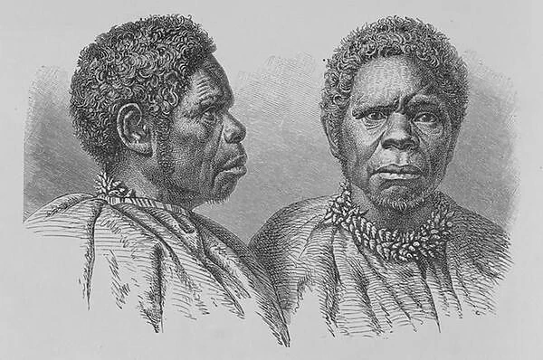 Truganina, the last Tasmanian woman, from The History of Mankind, Vol. 1, by Prof