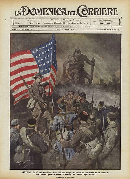 The United States in the Conflict (Colour Litho)