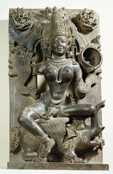 Varunani, carving from the Konark Sun Temple, Orissa, Eastern Ganga dynasty (stone)