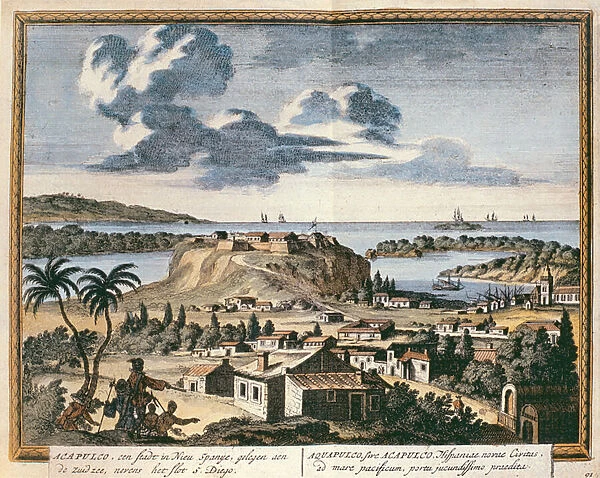 View of Acapulco, illustration from Hectomopolis