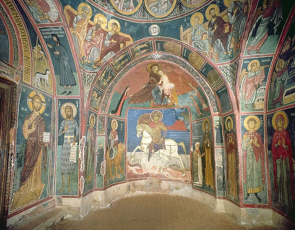 View of the narthex, 1332-3 (fresco)