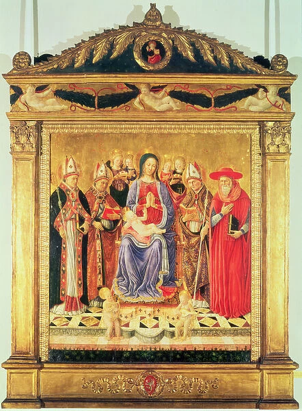 The Virgin and Child Enthroned with Saints