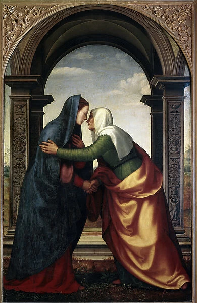 The Visitation of St. Elizabeth to the Virgin Mary (oil on panel, 1503)