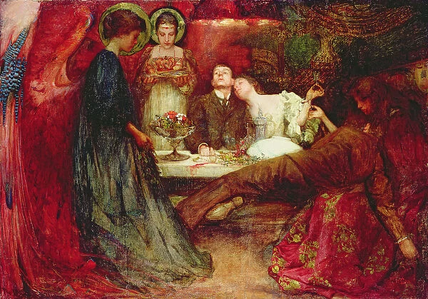 What are these to me and you who deeply drink of wine?, 1895 (oil on canvas)