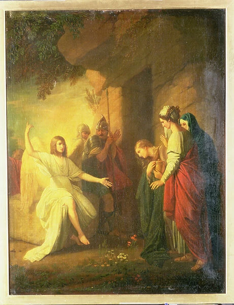 The Women At The Sepulchre - The Angel At The Tomb of Christ, 1768 (oil on panel)