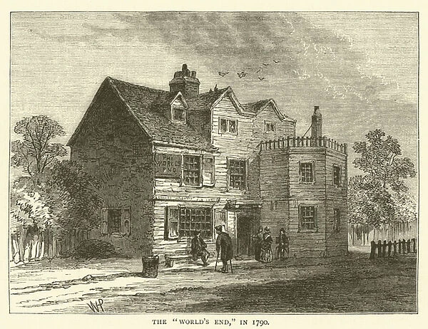 The 'Worlds End, 'in 1790 (engraving)