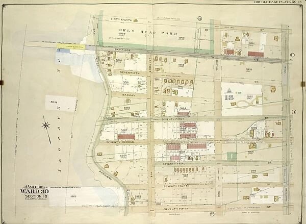 Brooklyn, Vol. 6, Double Page Plate No. 13; Part of Ward 30, Section 18; Map bounded