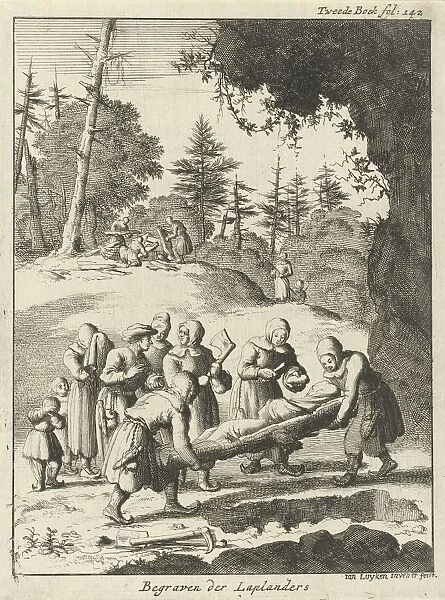 Burial Ceremony at the Laplanders, Jan Luyken, 1682