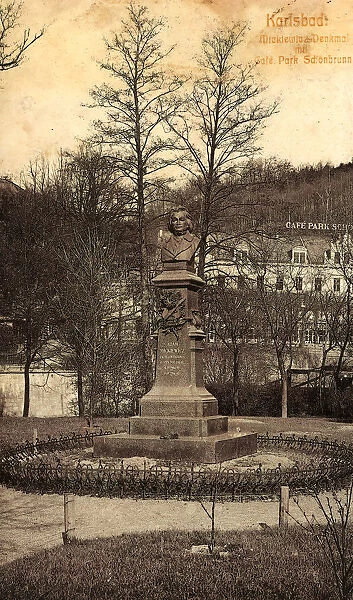 Bust Adam Mickiewicz Karlovy Vary 1903 Karlovy Vary Region